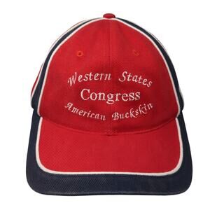 Western States Congress American Buckskin 2007 Baseball Cap Red OS Dog Daze